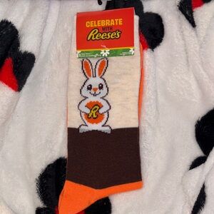 3/$18 bundle Reese's Easter Bunny Socks